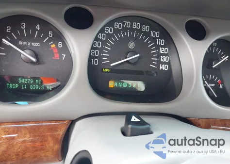 2000 Buick Lesabre Limited z USA, uszkodzony, nr VIN 1G4HR54K5YU322845